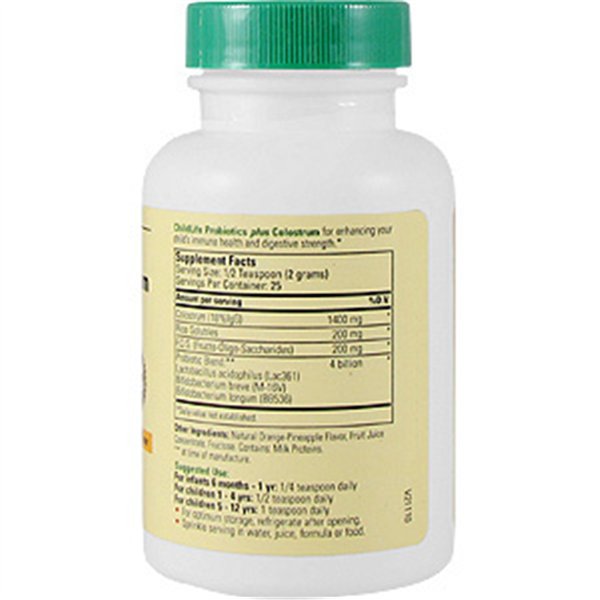 Probiotics with Colostrum Powder, Tropical Orange - 34g