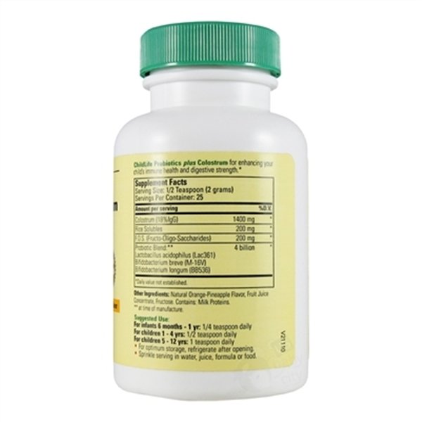 Probiotics with Colostrum Powder, Tropical Orange - 34g