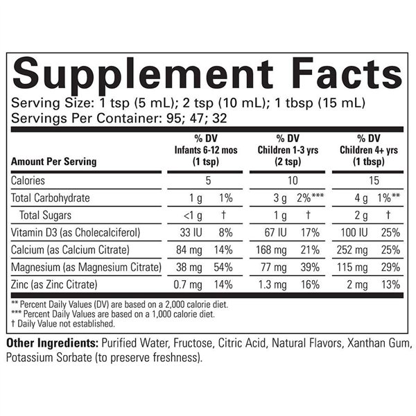 Liquid Calcium with Magnesium, Natural Orange - 473 ml.