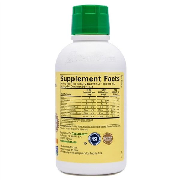 Nestemäinen kalsium ja magnesium, luonnonappelsiini - 473 ml