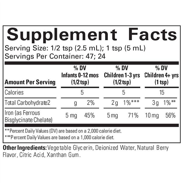 Liquid Iron, Natural Berry - 118 ml.