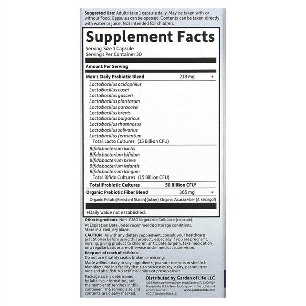 Dr. Formuled Probiotics Once Daily Men's - 30 v-caps