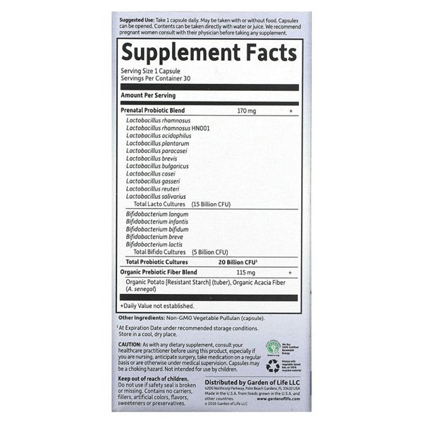 Пробиотики Dr. Formulated для ежедневного применения в пренатальном периоде - 30 растительных капсул