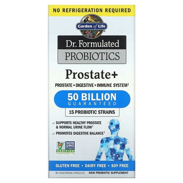 Пробиотики Prostate+ от Dr. Formulated - 60 растительных капсул