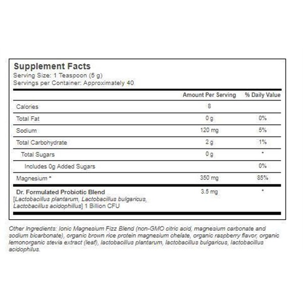 Dr. Formula -täysjyvämagnesium, vadelma-sitruuna - 198 g