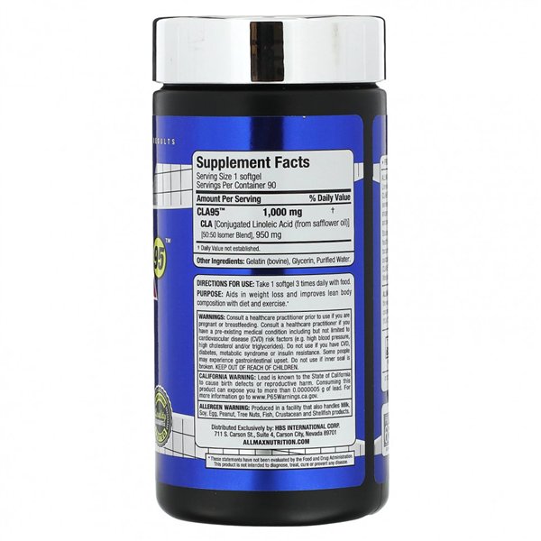 CLA 95, 1000 mg - 90 mīkstās kapsulas