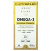 Aqua Biome Omega-3 Maximum Strength, 2000 mg (sitruuna) - 60 pehmeäkapselia