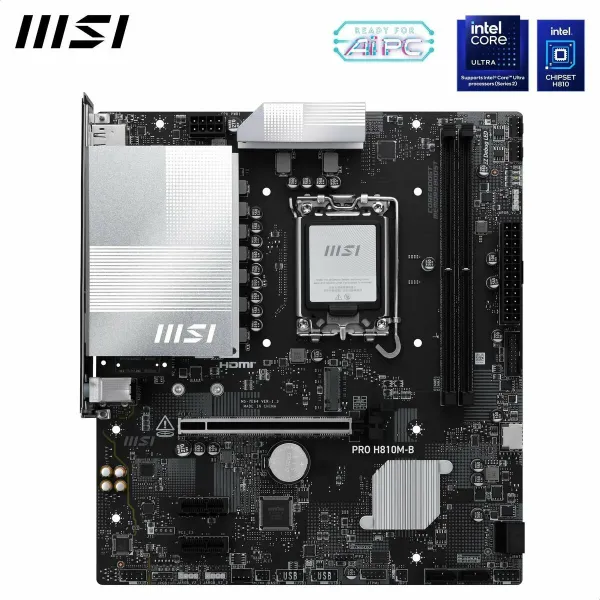 Pagrindinė plokštė MSI PRO H810M-B LGA 1851