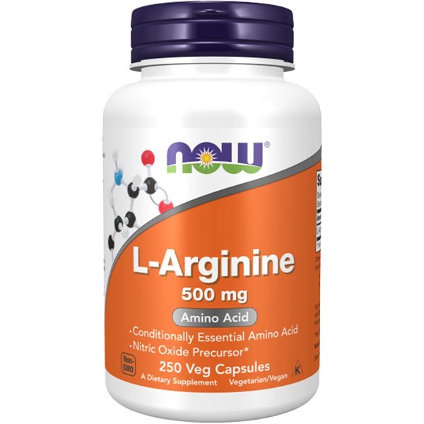 L-argininas, 500 mg - 100 kapsulių