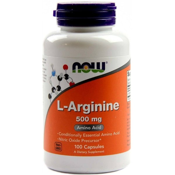 L-arginiini, 500 mg - 100 kaps.