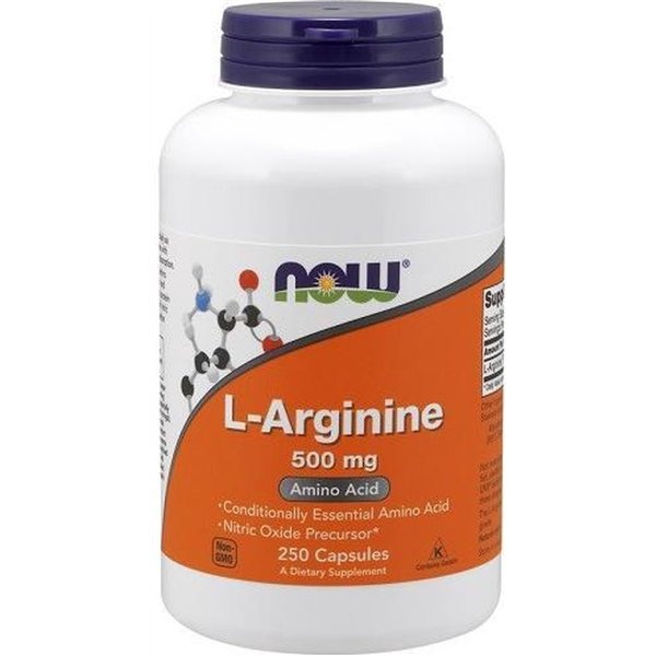 L-arginīns, 500 mg - 250 kapsulas