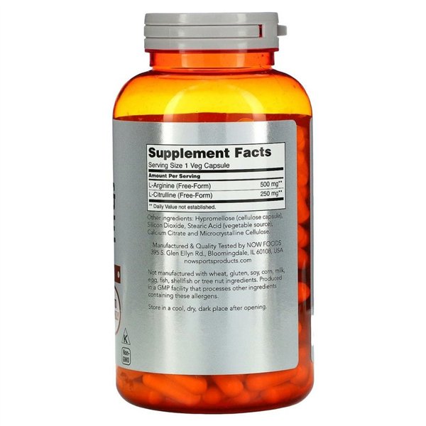 Arginine & Citrulline - 240 vcaps