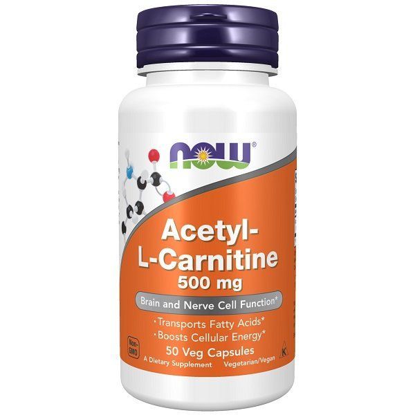 Acetyl-L-Carnitine, 500mg - 50 vcaps