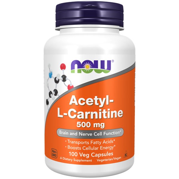 Acetil-L-karnitīns, 500 mg - 100 v-kapsulas