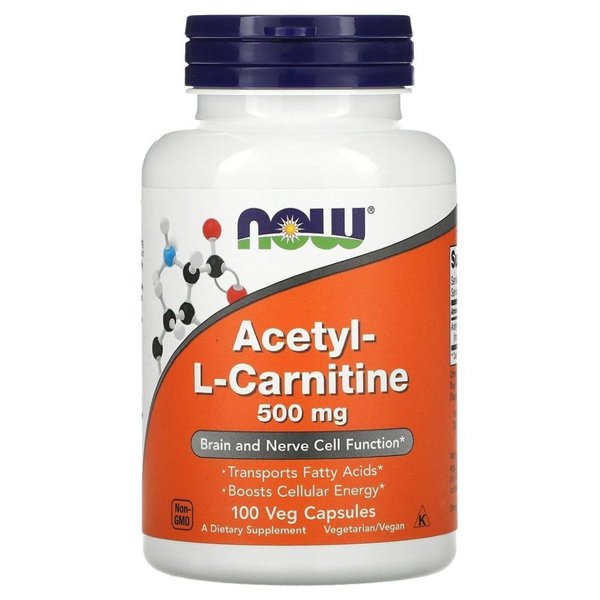 Acetyl-L-Carnitine, 500mg - 100 vcaps