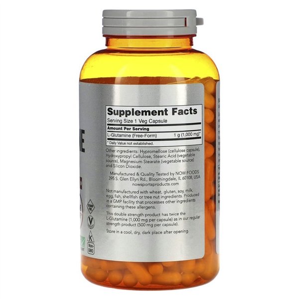 L-Glutamine, 1000mg - 240 vcaps