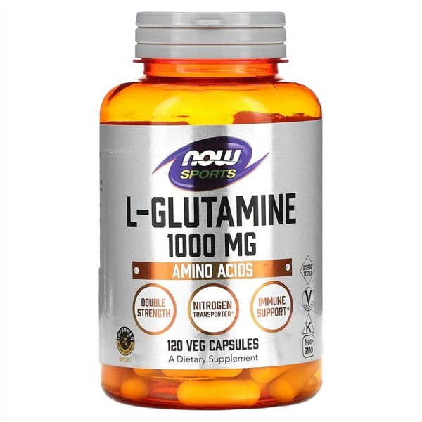 L-glutaminas, 1000 mg - 120 v kapsulių