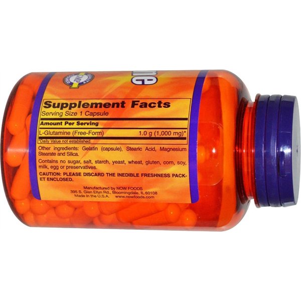 L-Glutamine, 1000mg - 120 vcaps