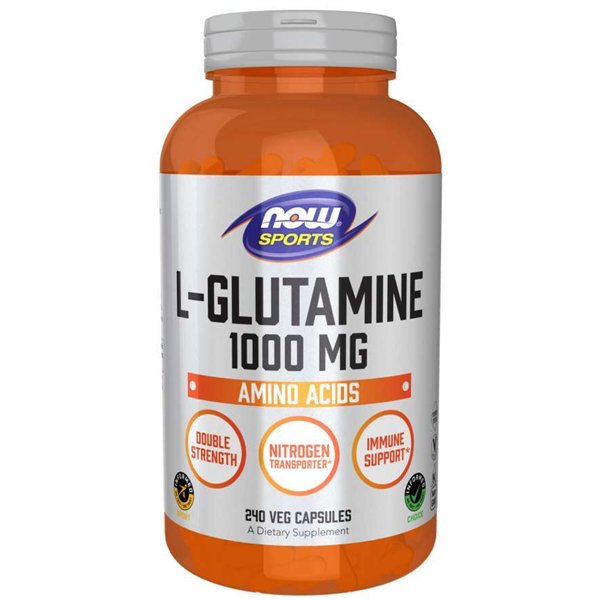 L-glutaminas, 1000 mg - 120 v kapsulių