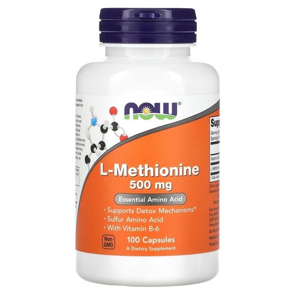 L-Methionine, 500mg - 100 caps