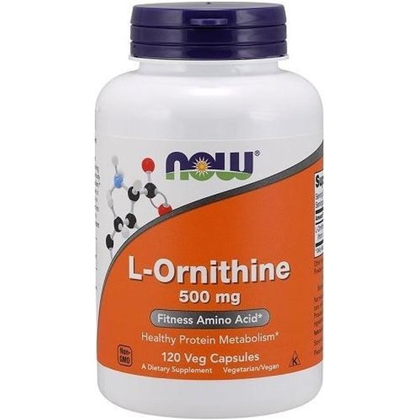 L-Ornithine, 500mg - 120 vcaps