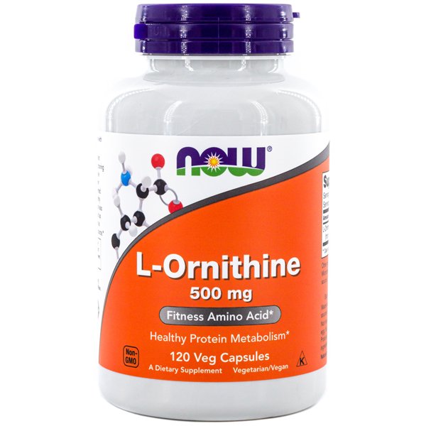 L-Ornithine, 500mg - 120 vcaps