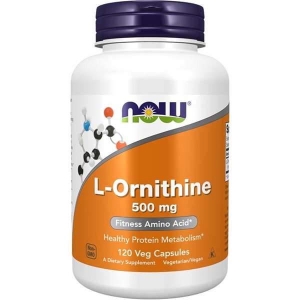 L-Ornithine, 500mg - 120 vcaps