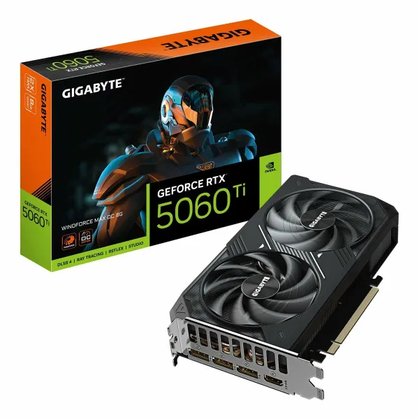 Grafikas Karte Gigabyte GeForce RTX 5060 Ti WINDFORCE MAX OC 8G geforce rtx 5060 ti 8 GB GDDR7