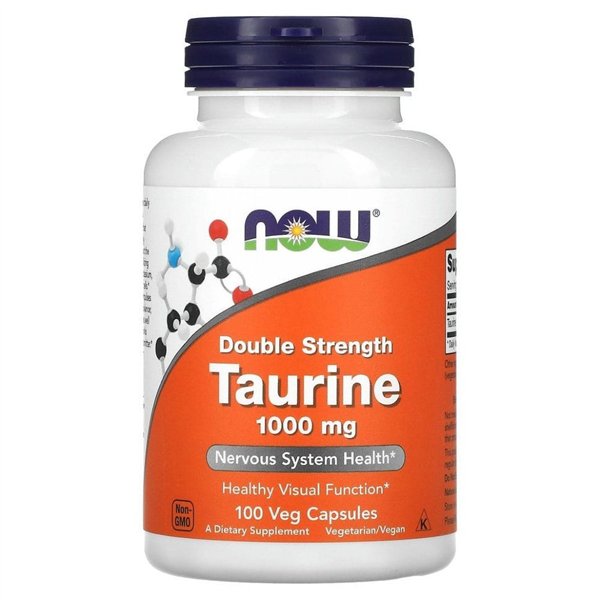 Taurine, 1000mg Double Strength - 100 vcaps