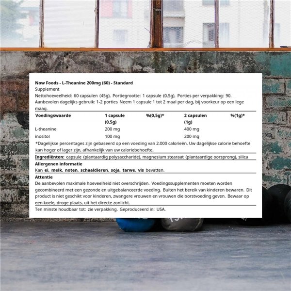 Double Strength L-Theanine, 200mg - 60 vcaps