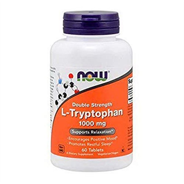 L-Tryptophan, 1000mg Double Strength - 60 tabs