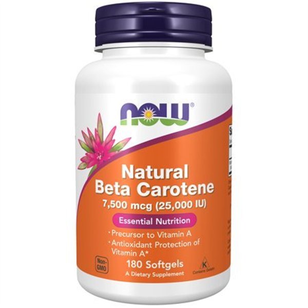 Beta Carotene Natural, 25 000 IU - 180 softgels