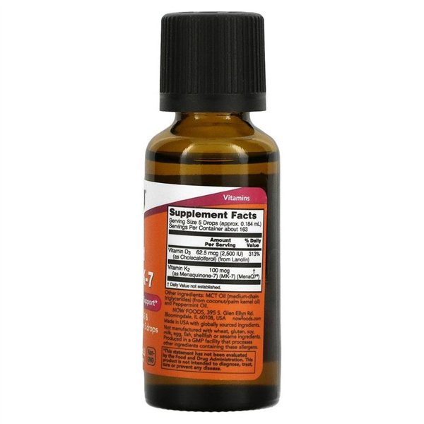 Skystis D-3 ir MK-7, mėtinis - 30 ml.