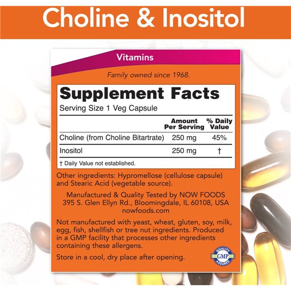 Choline and Inositol - 100 vcaps