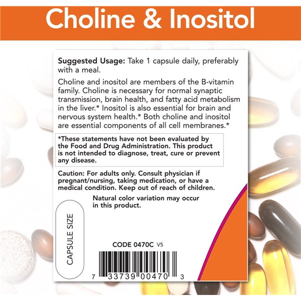 Choline and Inositol - 100 vcaps