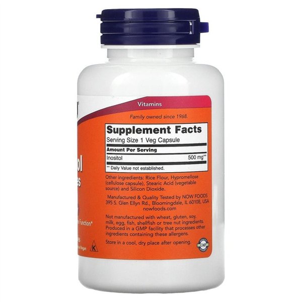 Inozitols, 500 mg - 100 kapsulas