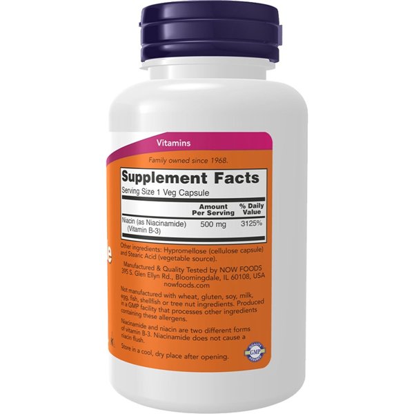 Niacinamide, 500mg - 100 caps