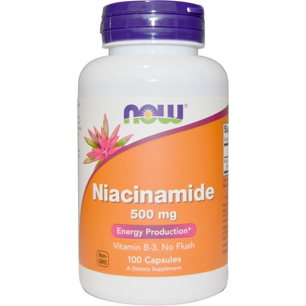 Niacinamīds, 500 mg - 100 kapsulas