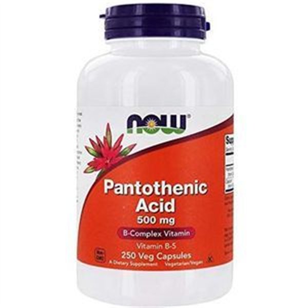 Pantotēnskābe, 500 mg - 250 kapsulas