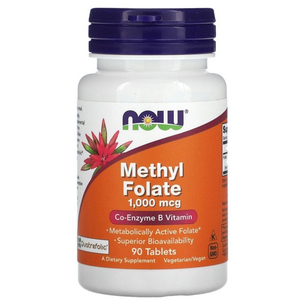 Metilfolatas, 1000 mcg – 90 tablečių