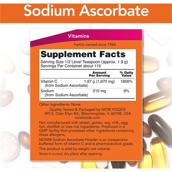Sodium Ascorbate, Powder Buffered - 227g