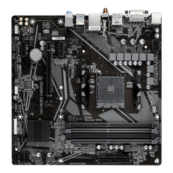 Pagrindinė plokštė Gigabyte A520M DS3H AC AMD A520 AMD AM4