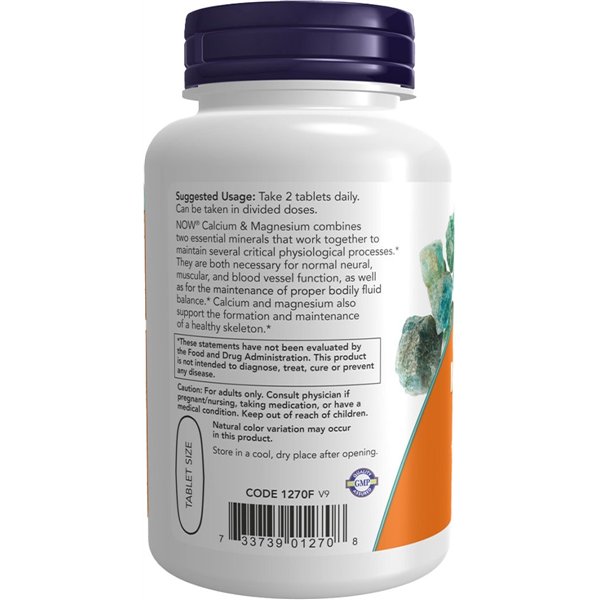 Calcium & Magnesium - 100 tablets