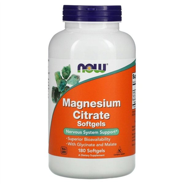 Magnesium Citrate Softgels - 180 softgels
