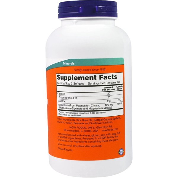 Magnesium Citrate Softgels - 180 softgels