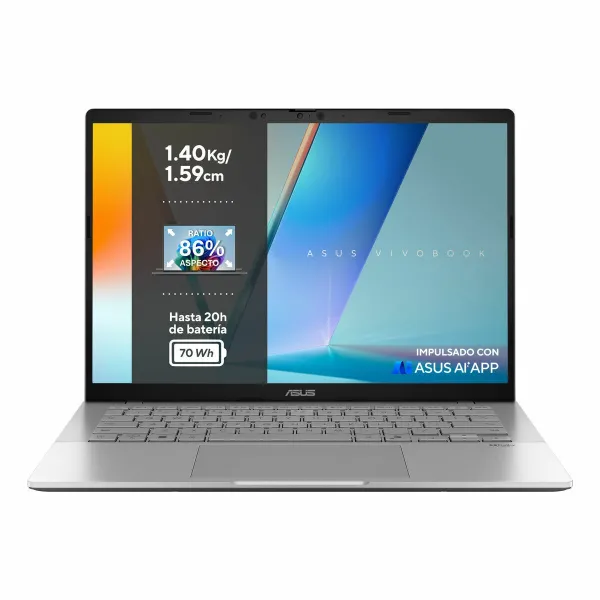 Laptop Asus VivoBook S14 S3407CA-LY075W 14" intel core ultra 5 16 GB RAM 1 TB SSD Spanish Qwerty