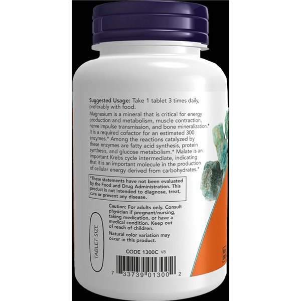 Magnio malatas, 1000 mg - 180 tablečių