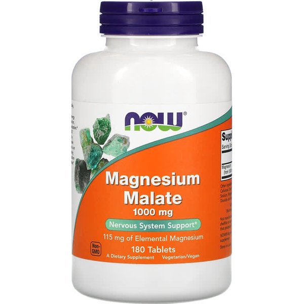 Magnesiummalaatti, 1000 mg - 180 tablettia