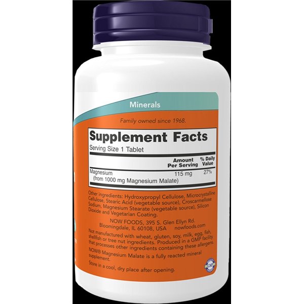 Magnesium Malate, 1000mg - 180 tabs