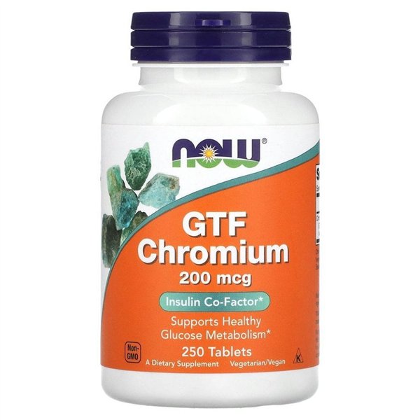 GTF Chromium, 200mcg - 250 tablets
